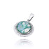 Round Roman Glass Pendant